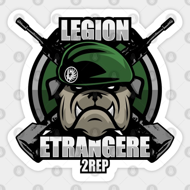 Légion Étrangère 2 REP (French Foreign Legion Paratrooper) Sticker by TCP